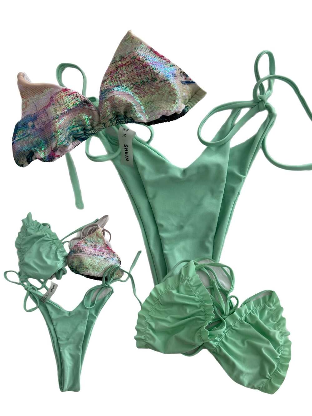 SHEIN Bikini Set Size M w/ an extra bikini top